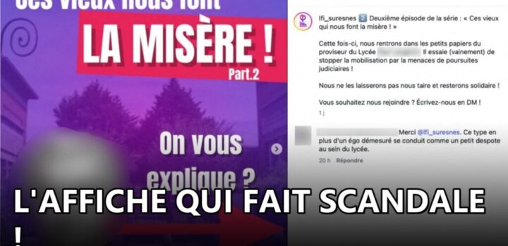 , Suresnes,LFI à Suresnes : une affiche choc visant un proviseur déclenche la polémique